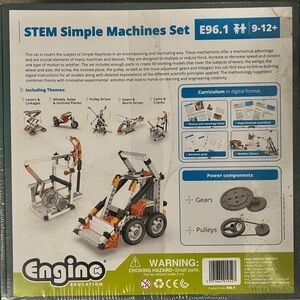 STEM Simple Machines Set - Orange and Gray